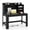 Black, variant on 42.5" Computer Desk with Hutch & Power Outlets, Study Desk Writing Desk for Home Office,Black