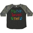 thumbnail image 3 of Inktastic My Nan Loves Me Boys or Girls Toddler T-Shirt, 3 of 5