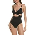 thumbnail image 2 of Vince Camuto womens  Cut Out Wrap One-Piece, 4, Black, 2 of 4