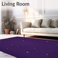 thumbnail image 2 of ODIKA 4'x6' Machine Washable Non-Slip Area Rug, Dreamy Starlight Cascade Luxury Oval High Traffic Rug with Pad, Purple, 579060, 2 of 8