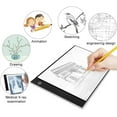 thumbnail image 5 of LED Tracing Light Pad Luminosité Réglable Table Tablette Lumineuse Plaque Avec Luminosité Réglable LED Pad Pour Artistes Dessin Esquisse Animation (33 * 21 * 0.3 CM), 5 of 5