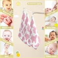 thumbnail image 5 of GZHJMY Baby Gauze Towels for Kids Soft Handkerchief Newborn 100% Cotton Pink Cow Print Camoflage Absorbent 12x12 Inch 3 Pack, 5 of 7