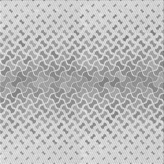 Ahgly Company Machine Washable Indoor Square Transitional Gunmetal Gray Area Rugs, 8' Square