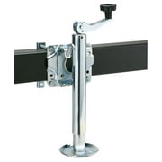 Reese Towpower 74413 Round Trailer Jack, Side Mount, 1,000 lbs. Lift Capacity, Topwind, Bolt-On, 10 Inch Travel