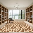 thumbnail image 2 of ODIKA 6'x9' Machine Washable Non-Slip Area Rug, Luxurious Leopard Spot Motif with Contemporary Shapes High Traffic Rug with Pad, Beige, 900678, 2 of 8
