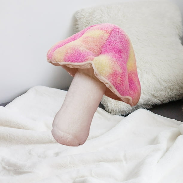 Almohada infantil colorida y adorable con forma de muñeca de piel de cordero de 32 cm (12,59 pulgadas), ideal para la habitación de los niños.