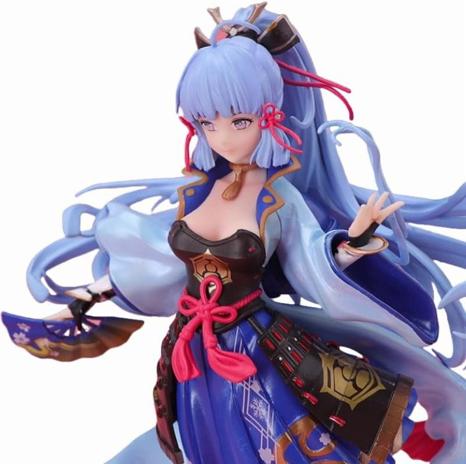 Ayaka Figure, Standing Genshin Impact Kamisato Ayaka Action Figures 28cm/11inch PVC Character Model Collectible Decoration for Anime Fans Gift