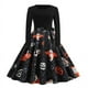 thumbnail image 2 of Disfraz de Halloween para mujer, accesorios de cosplay, vestido de calabaza elegante para niña, vestidos de princesa de manga larga, vestido de fiesta para festival, bata vintage, 2 of 2