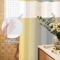 thumbnail image 3 of No Hook Shower Curtain, Yellow Gray Ombre Shower Curtains for Bathroom with See Through Top Window, Modern Gradient Abstract Art Waterproof & Washable Bath Curtain 60"x72", 3 of 9