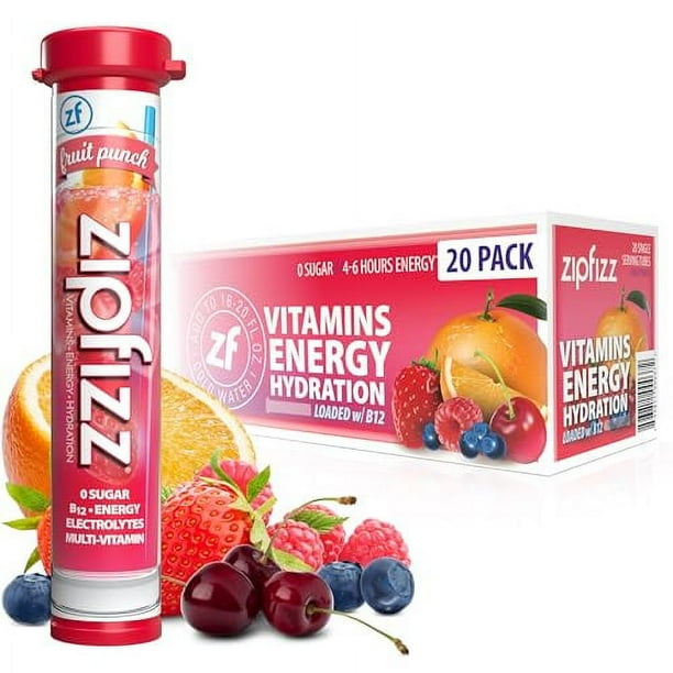 Zipfizz Healthy Energy Drink Mix Hydration with B12 and Multi