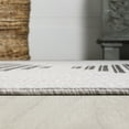 thumbnail image 5 of JONATHAN Y SANTA MONICA 3 x 5 Area Rug, Vinales Diamond Stripe - Light Gray/Black, SMB204B-3, 5 of 5