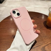 Magnetic Case for iPhone 14, [Military Grade Protection & Compatible with Magsafe], Skin Friendly Matte PC Shockproof Phone Case for iPhone 14, for Women/Men/Boys/Girls, Pink