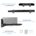 thumbnail image 3 of Soporte de pared para barra de sonido VIVO Steel Universal L Soportes negros, 3 of 9
