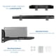 thumbnail image 3 of Soporte de pared para barra de sonido VIVO Steel Universal L Soportes negros, 3 of 9