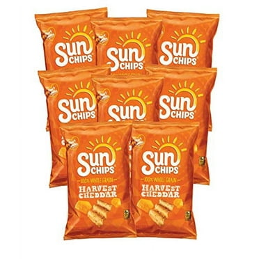 Sunchips Harvest Cheddar Multigrain Snack, 1.5 ounce bag (Pack of 8)