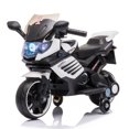 thumbnail image 2 of Veryke Kids 6V Powered Ride-On Motorcycle Toy with Training Wheels for Girls Boy Aged 3-5 Years, White, 2 of 9