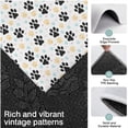 thumbnail image 3 of Black Dog Puppy Paw Kitchen Rugs Sets Of 3,Kitchen Runner Rugs Non Skid Washable,Decorative Kitchen Floor Mats for Kitchen,Sink,Laundry,17"x30"+ 17"x47" + 17"x59", 3 of 6