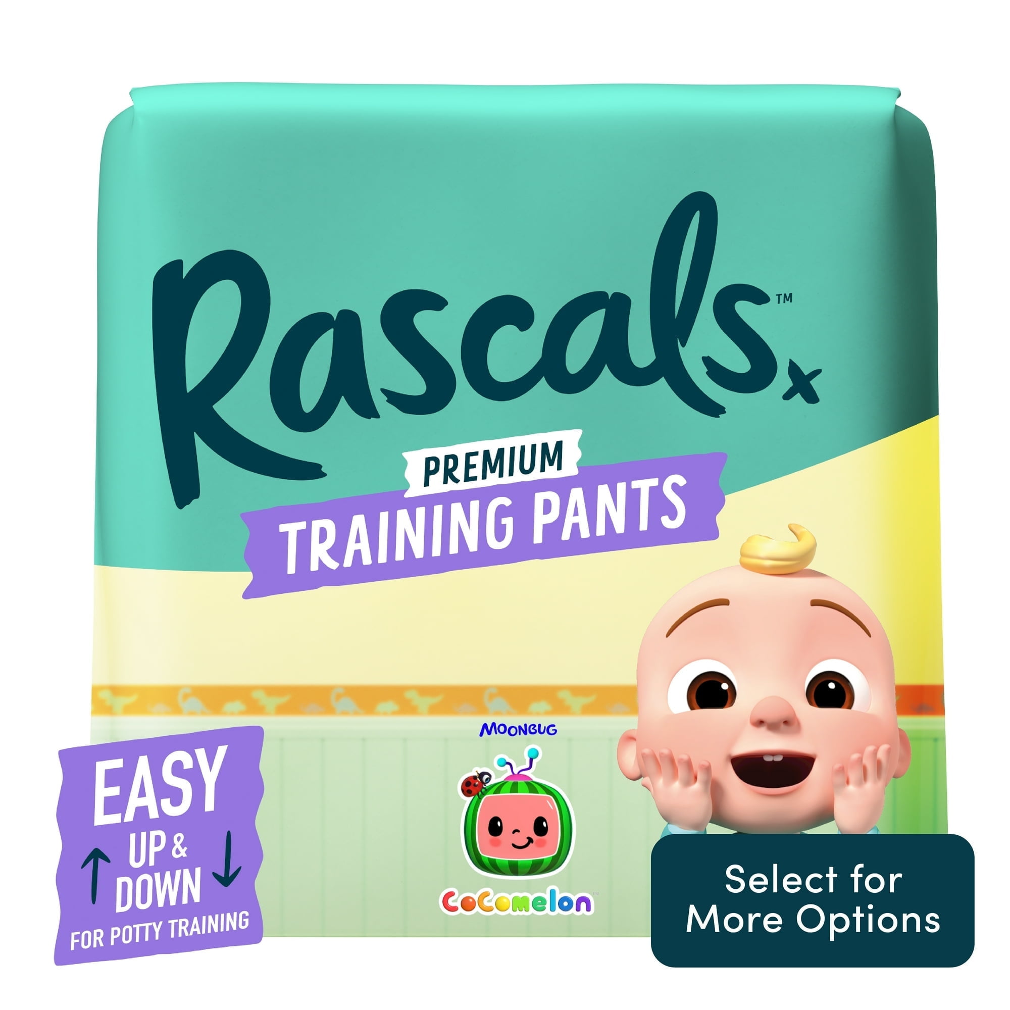 Rascals Premium CoComelon Absorbent Potty Training Pants 2T-3T, 25 Count