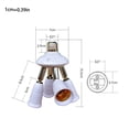thumbnail image 3 of Yuarrent Bombilla E27 para luces, convertidor de enchufe, cabezales de iluminación, accesorios de lámpara, interruptor de dirección de luz Electrodomésticos 1 a 2 con interruptor, 3 of 6