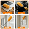thumbnail image 5 of 30 Pack Duster Refills with Handle, Disposable Microfiber Duster Refills, Heavy Duty Electrostatic Dust Cleaner for Furniture, Blinds, Ceiling Fan and Corners, 5 of 8