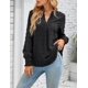 thumbnail image 5 of Jelly Blusa de gasa para mujer, informal, de negocios, manga larga, cuello en V, elegante, para oficina, trabajo, otoño, 5 of 5