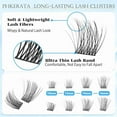 thumbnail image 3 of Natural Lash Clusters Wispy Eyelash Clusters 110 pcs Cluster Eyelash Extensions C Curvature Individual Lashes 10-16 mm Mix Length Natural Look Lashes Clusters with Thin Lash Band, 3 of 10