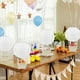 thumbnail image 2 of Faroles de papel con forma de globo aerostático Songjum, 12 unidades, blancos, 20 cm, 2 of 7