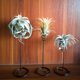 thumbnail image 1 of Juego de 3 soportes para flores en espiral con base de piña y base alta, sin incluir las plantas, 1 of 5