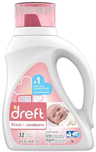 Stage 1: Newborn Liquid Detergent (HEC): 50oz 32 Loads (Packaging May Vary)