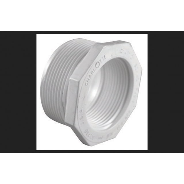 Buje reductor de PVC Charlotte Pipe de 2 pulgadas MPT x 1.5 pulgadas FPT