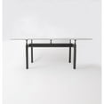 thumbnail image 3 of GFurn ROLAND-CARRARA-180CM Roland Marble Top Dining Table, White, 3 of 8
