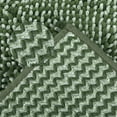 thumbnail image 4 of Unique Bargains Non Slip Absorbent Chenille Bathmat Washable Soft Bath Rug Green 20" x 30", 4 of 7