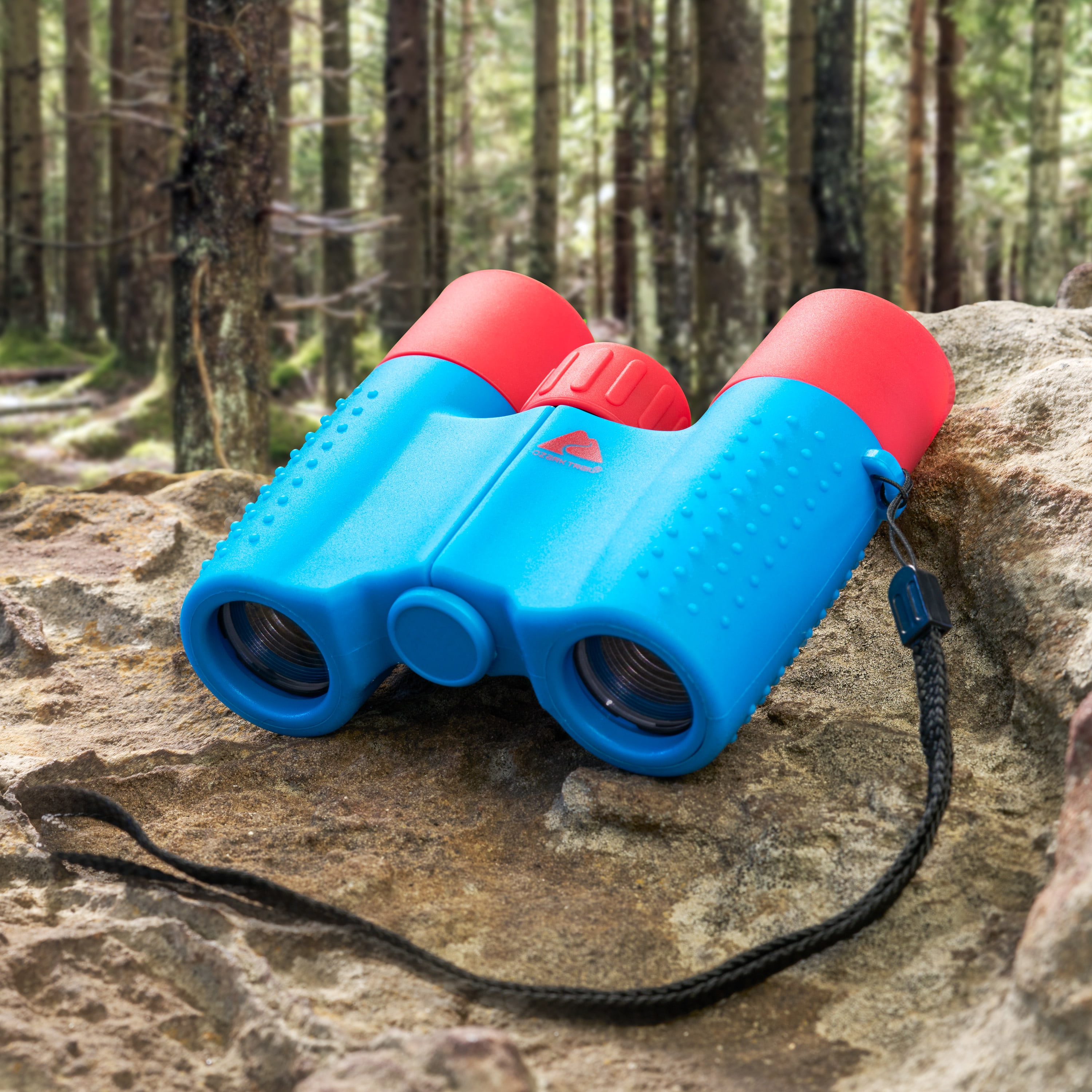 Ozark Trail Kids Binoculars 6x21, Compact Binoculars for Kids Ages 3-12, Great for Adventures, Hiking, Camping, Travel, Bird Watching