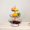 Black Top Ring, variant on 3 Layer Vegetable Fruit Wire Basket Stand Detachable Tray for Kitchen Sturdy Black Top Bird