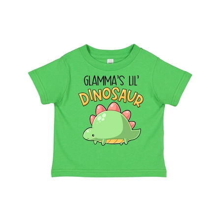 

Inktastic Glamma s Lil Dinosaur with Cute Stegosaurus Gift Toddler Boy or Toddler Girl T-Shirt