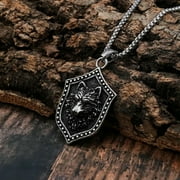 GAVONO Stainless Steel Mens Viking Fenrir Wolf Head Pendant Necklace For Men Him Gift