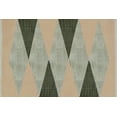 thumbnail image 5 of Casavani - 10'x10' Handblock Printed Green Cotton Dhurrie Moroccan Square Area Rugs for Dining Room, 5 of 7