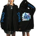thumbnail image 5 of Sudadera con capucha con cremallera de dibujos animados de invierno de Disney Stitch con cremallera sudaderas con capucha para mujer Harajuku Linda sudadera de Anime Manga ropa de calle con capucha pa, 5 of 5
