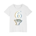thumbnail image 4 of DeHolifer Number 6 T-Shirt Boys Girls Short Sleeve Varsity Shirt Kids Summer Birthday Tees Gifts Tops 3-14 Years, 4 of 8