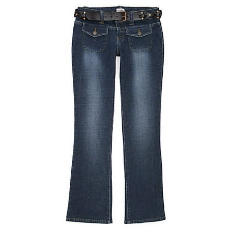 Patch Pocket Stretch Denim Jeans