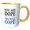 Yellow/White, variant on 3drose, Image of Words You Are Dope You Will Cope, 15oz Mug