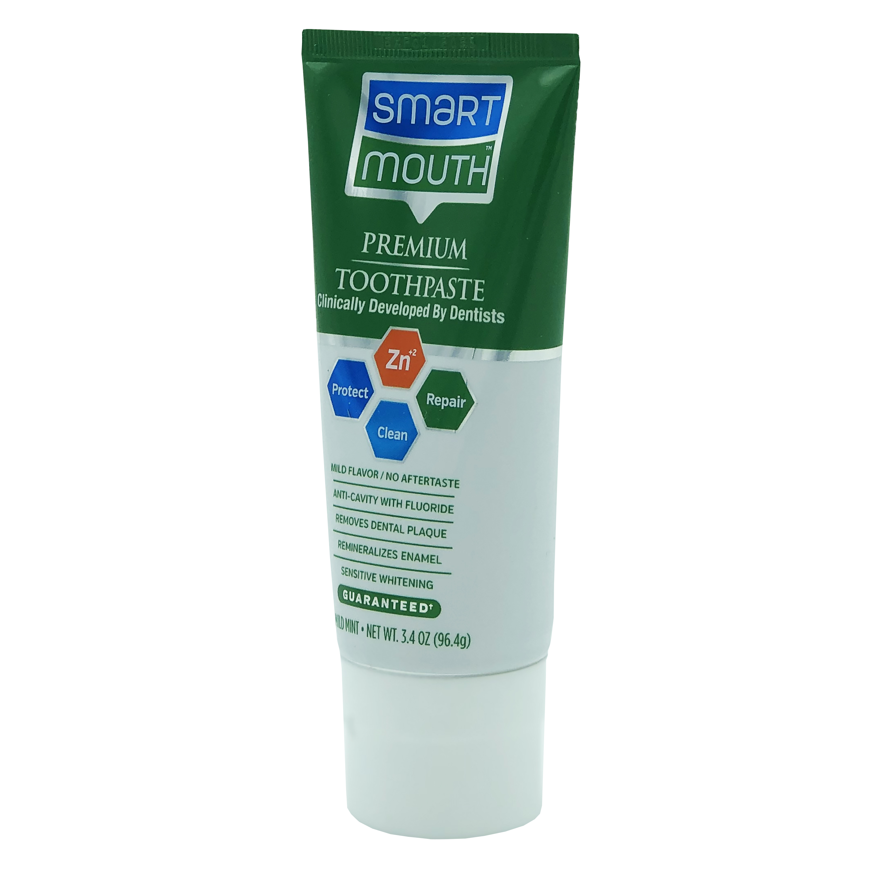 SmartMouth Premium Zinc Ion Toothpaste Protect, Clean & Repair, Mild Mint, 3.4oz - image 4 of 9
