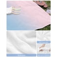 thumbnail image 6 of Pink Blue Ombre Beach Towels Oversized Super Absorbent, Pink Gradient Color Modern Abstract Art Lightweight Bath Towel Quick Dry Sets For Bathroom/Pool/Rv Camping/Beach Play/Gym Room/Picnic 31"x62", 6 of 8