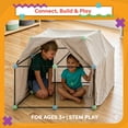 thumbnail image 3 of Fort Building Kit for Kids with 60-Pieces for Indoor and Outdoor Use by Hey! Play!, 3 of 6