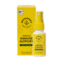 Propolis Throat Spray by Beekeeper's Naturals - Immune Support & Sore Throat Relief, 0.76 fl oz