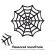 thumbnail image 3 of FELTECHELECTR 50 telarañas de plástico negro: decoraciones de telaraña para fiestas de Halloween - Telaraña falsa espeluznante para fiestas en interiores y exteriores, 3 of 4