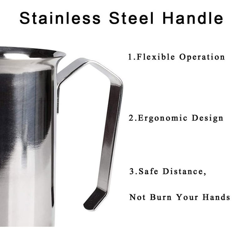 1pc Stainless Steel Manual Milk Frother