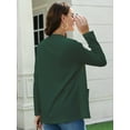 thumbnail image 4 of Mengpipi Womens Open Front Cardigans Casual Long Sleeve Classic Knit Sweater Outerwear with Pockets S-XXL, 4 of 5
