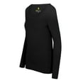 thumbnail image 3 of M&M SCRUBS Women's Long Sleeve Scoop-Neck T-Shirt Under Scrub (Black, X-Small), 3 of 5