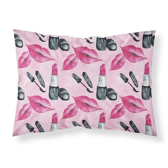 Watercolor Diva Lipstick Fabric Standard Pillowcase